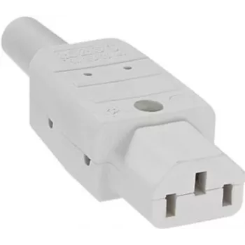 Ficha de rede C13 Bachmann 915.270 branco