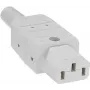 Ficha de rede C13 Bachmann 915.270 branco