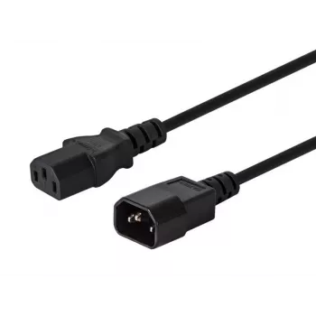Cabo SAVIO CL-99 (C14 / IEC C14 / IEC 320 C14 M - C13 F; 1 2m; cor preto)