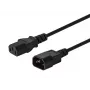 Cabo SAVIO CL-99 (C14 / IEC C14 / IEC 320 C14 M - C13 F; 1 2m; cor preto)