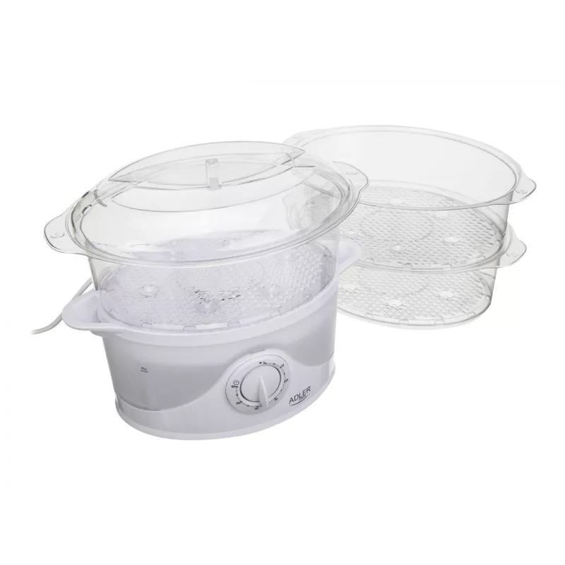 Vaporizador Adler AD 633 3 cestos de instalação livre 800 W branco