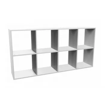 Topeshop MALAX 2X4 BIEL estante para sala de estar