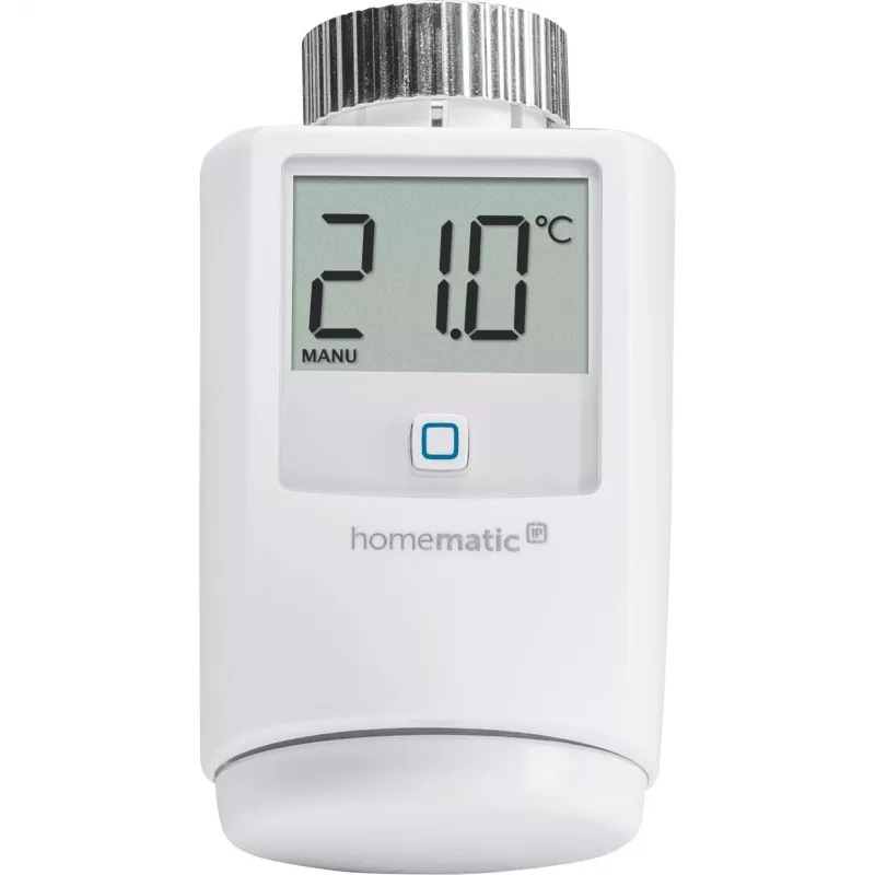 eQ-3 AG Homematic IP HMIP-eTRV, RF, 868,3 MHz, Branco, M30 x 1,5, IP20, Digital