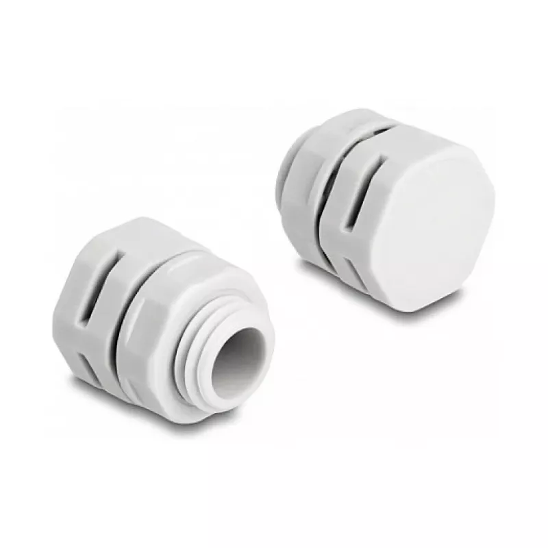 DeLOCK tampão de ventilação M12 cinzento 2 un. poliamida 8 mm