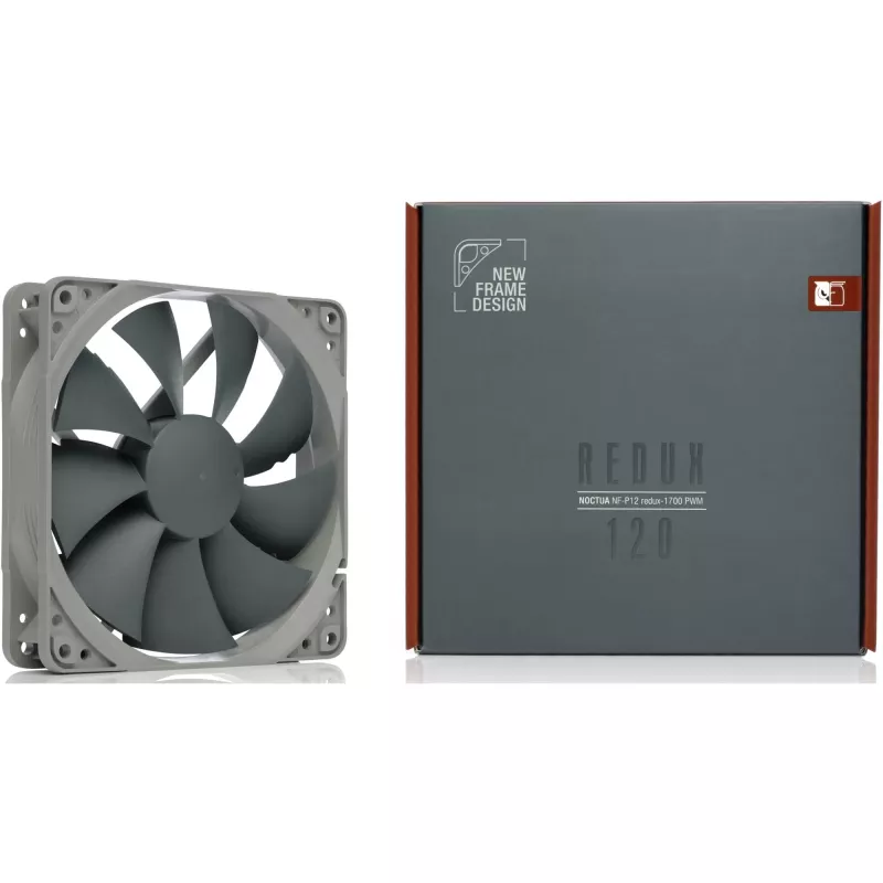 Ventoinha Noctua NF P12 redux-1700 PWM, 120 mm, 12 V, 1700 RPM, 4-Pin PWM, 120,2 m³/h, 25,1 dB