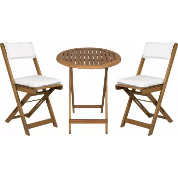 Conjunto de jardim Fieldmann FDZN 4003-T — 4 cadeiras e mesa, conjunto de exterior