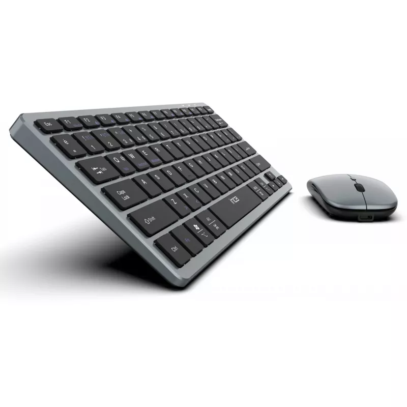Conjunto de teclado e rato sem fios INCA IBK-572BT, cinzento