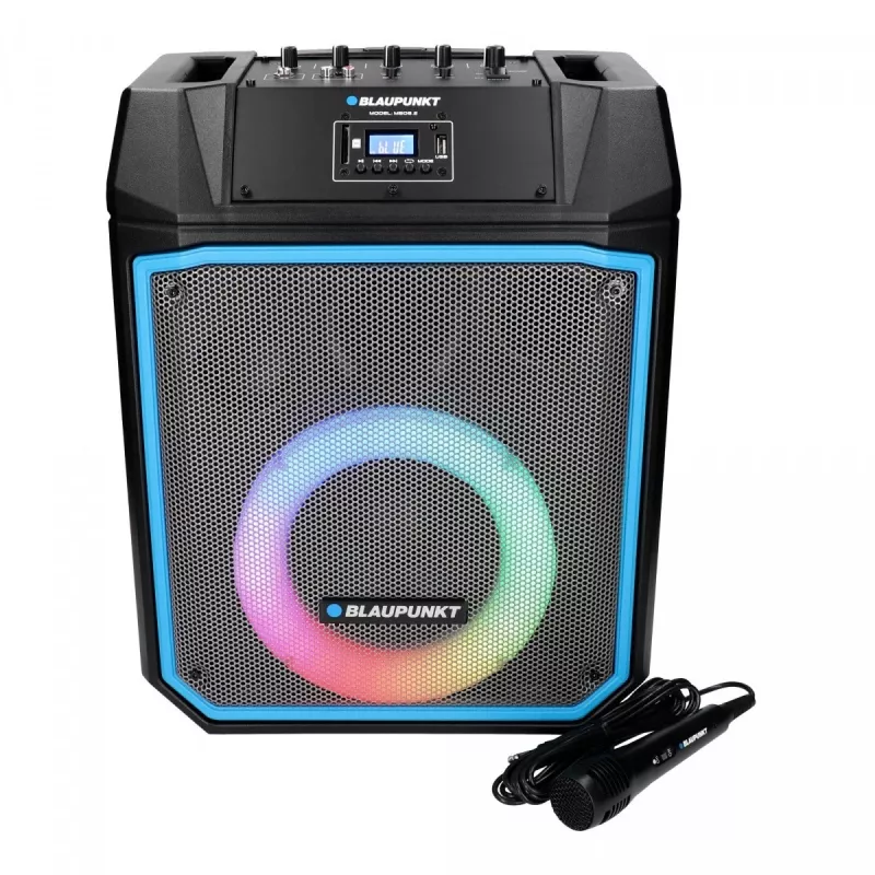 Sistema de áudio MB08.2 PLL FM USB/SD/BT Karaoke LED