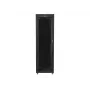 Lanberg FF01-6842-12BL armário rack de chão de 19 polegadas 42U, 600x800 mm, porta de vidro, LCD, IP20, para montagem, preto