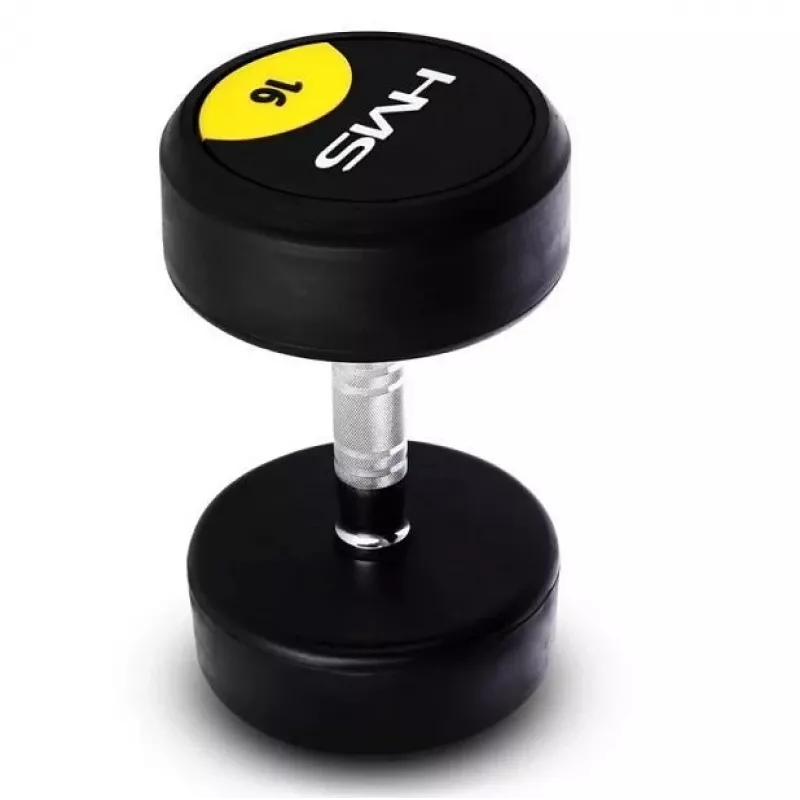 Haltere curto revestido a borracha 16 kg HMS HG PRO 16