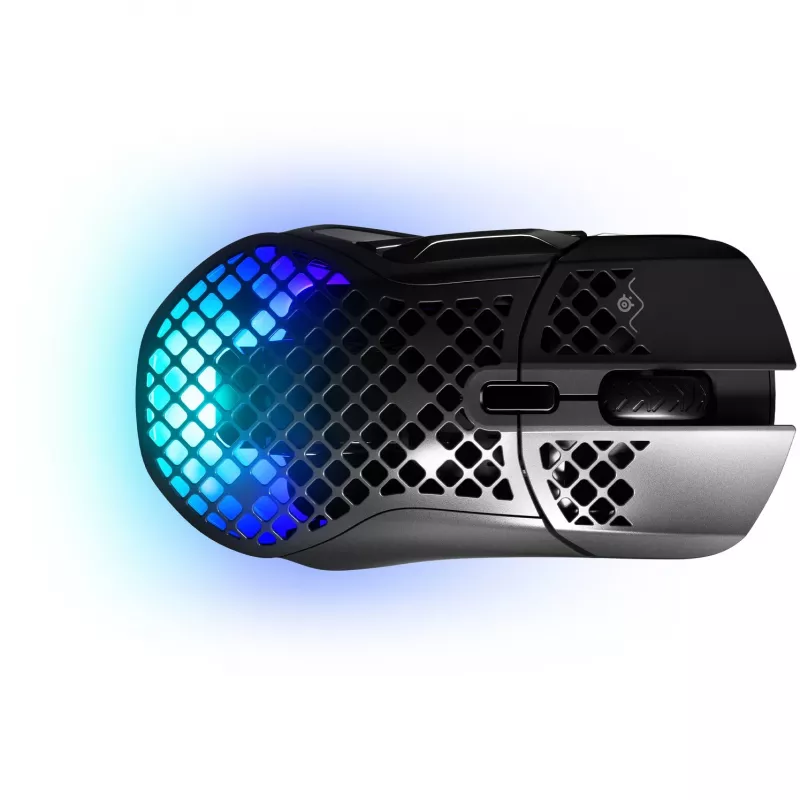 Rato gaming SteelSeries Aerox 5 Wireless, ótico, preto