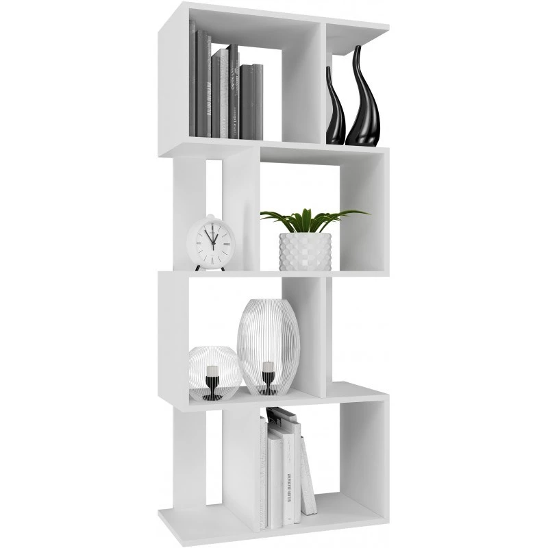Estante FIESTA 4P 59,5x30x140 cm, branco