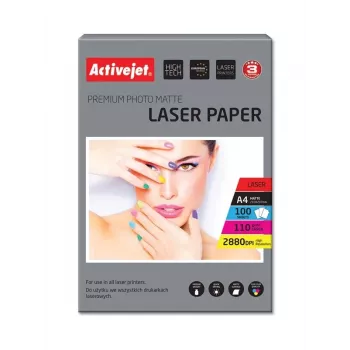 Papel fotográfico mate ActiveJet A4 110 g/m² 100 folhas