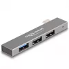 Hub USB DeLOCK 3 portas fino USB Type-C 10 Gbps 2 x USB 2.0
