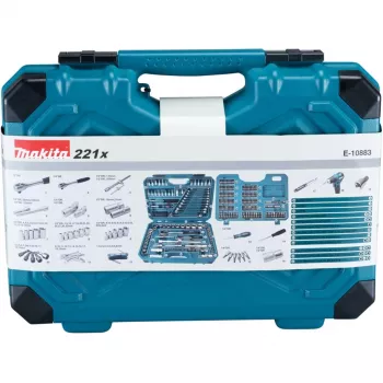 Makita E-10883 conjunto de ferramentas de mecânico 221 peças