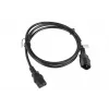 Cabo de alimentação Lanberg CA-C13E-11CC-0018-BK preto 1,8 m conector macho C13 conector macho C14 (CA-C13E-11CC-0018-BK)