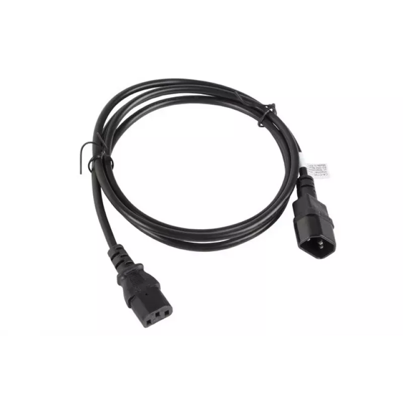 Cabo de alimentação Lanberg CA-C13E-11CC-0018-BK preto 1,8 m conector macho C13 conector macho C14 (CA-C13E-11CC-0018-BK)