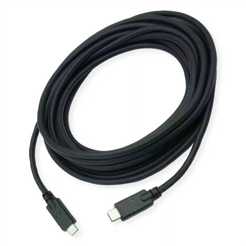 ROLINE cabo compatível USB 3.2 Gen 2 C-C ST/ST 10Gbit/s Emark 85W preto 7 - cabo - digital/dados
