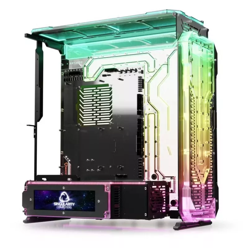 Painel frontal para caixa de PC Singularity Spectre 4 Elite, acrílico transparente