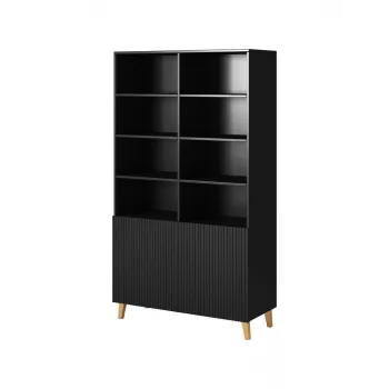 Estante PAFOS 100x40x176,5 cm preto mate