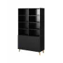 Estante PAFOS 100x40x176,5 cm preto mate