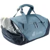Mala de viagem DEUTER Duffel 35 atlantic-ink — capacidade 35 L, fundo impermeável, pegas de transporte