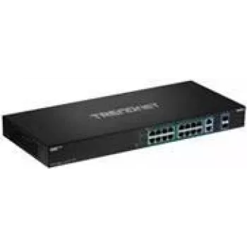 TRENDnet TPE BG182G - Switch - não gerido - 8 x 10/100/1000 (UPOE / 4PPoE) + 8 x 10/100/1000 (PoE+) + 2 x SFP - montagem em rack - UPOE / 4PPoE / PoE+ (440 W)