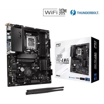 Motherboard ASRock Z890 Pro-A WiFi — Intel Z890, LGA 1851, ATX, DDR5, 4x DIMM, 256GB, Wi-Fi 6E, 2.5Gb LAN
