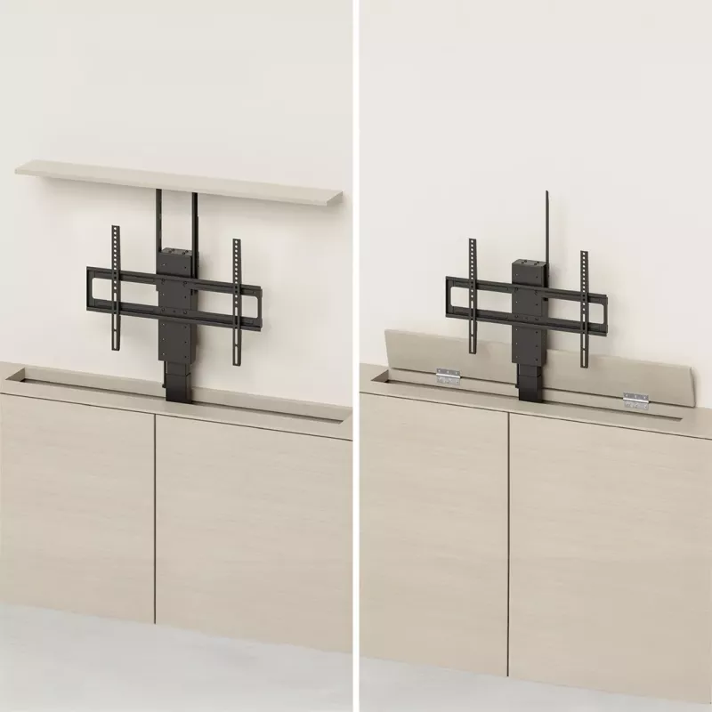 Suporte elétrico de teto/chão Maclean, extensível, 43''-88'', VESA 600x400, máx. 60 kg, 100-240 V AC, 50/60 Hz