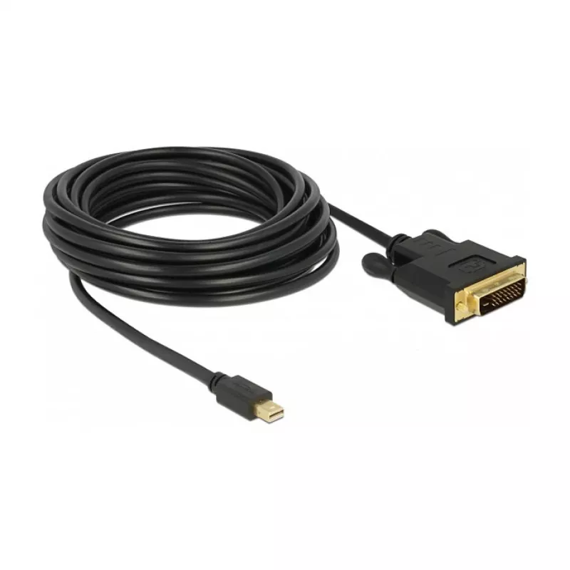 Adaptador de cabo de vídeo DeLOCK 83991 Mini DisplayPort para DVI-D 5 m