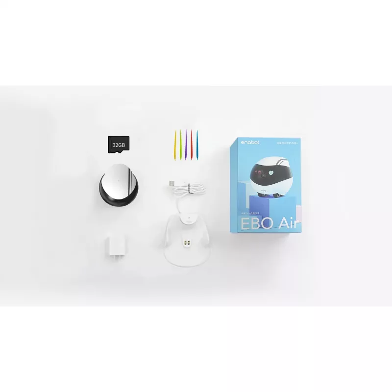 ENABOT Ebo Air AI Robô branco e preto
