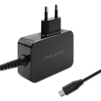 Fonte de alimentação QOLTEC 52384 GaN 30W saída 5–20V carregador USB