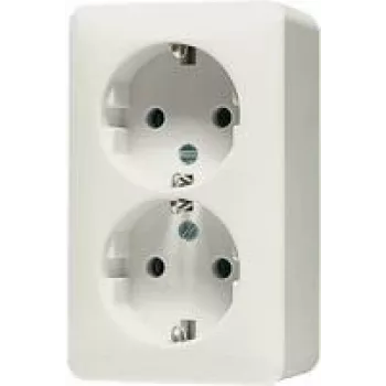 JUNG Tomada Schuko 6020A AP600 2 tomadas Branco 6020A (6020A)