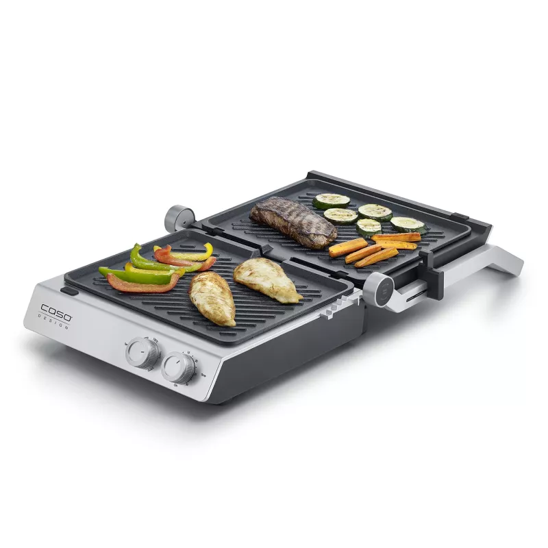 Caso Grelhador de contacto duplo | SteakChef | Grelhador de contacto | 2000 W | Aço inoxidável