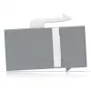 Acoplador Keystone Ubiquiti UACC-Keystone-Coupler-C6A plano aço inoxidável RJ-45
