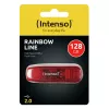 Pen USB Intenso 128 GB USB Type-A 2.0 Vermelho Transparente