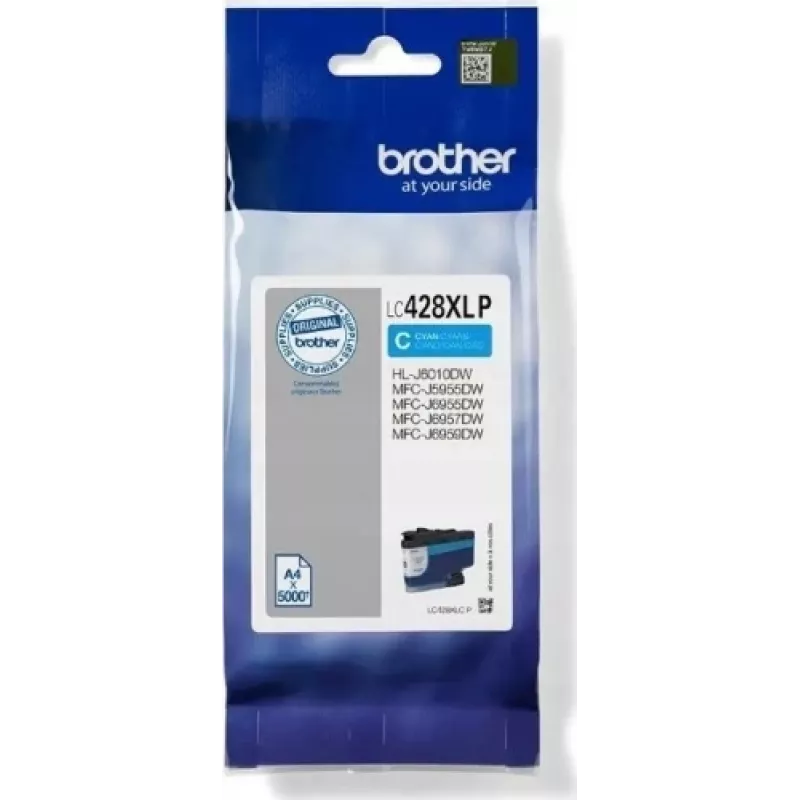 Cartucho de tinta Brother LC-428XLCP 1 unid. original ciano