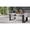 Tampo de mesa de centro e shop MODERN 2P BIEL CZ — tampo retangular branco, 2 pernas