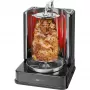 Grelhador elétrico vertical multifunções CLATRONIC DVG 3686 — 1400 W, preto, espeto rotativo e 6 espetos
