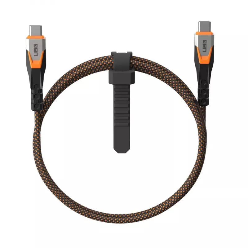 Cabo USB-C para USB-C C2G 9B4415114097 USB 3.2 Gen 2x2 0,75 m – preto/laranja