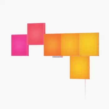 Painel LED Nanoleaf N8100K02-6BS – quadrado RGB, 6 unid., AC 100–240 V, montagem na parede