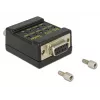 Conector DeLOCK 2xDB9 87713 preto