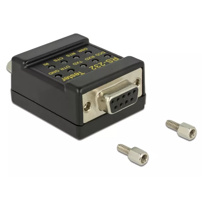 Conector DeLOCK 2xDB9 87713 preto