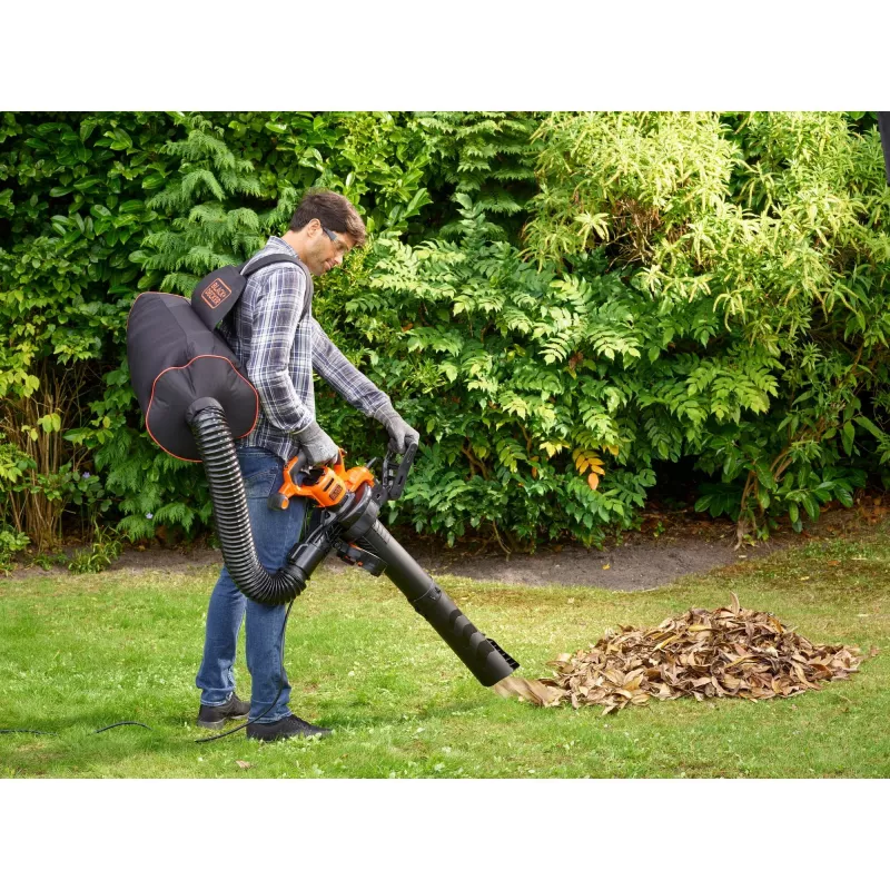 Black & Decker BEBLV301-QS soprador/aspirador de folhas 3 em 1, 3000 W