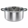 Panela de aço inoxidável de 7 L com tampa Functional Form