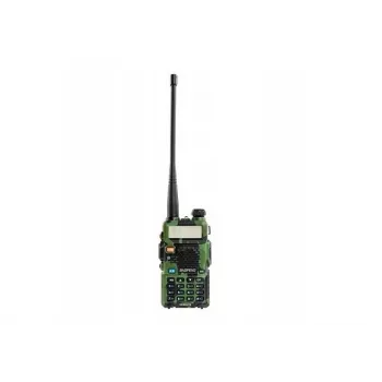 Rádio bidirecional portátil Baofeng UV-5R 5W HT camuflado — FM dual-band, 5 W, bateria de 1800 mAh