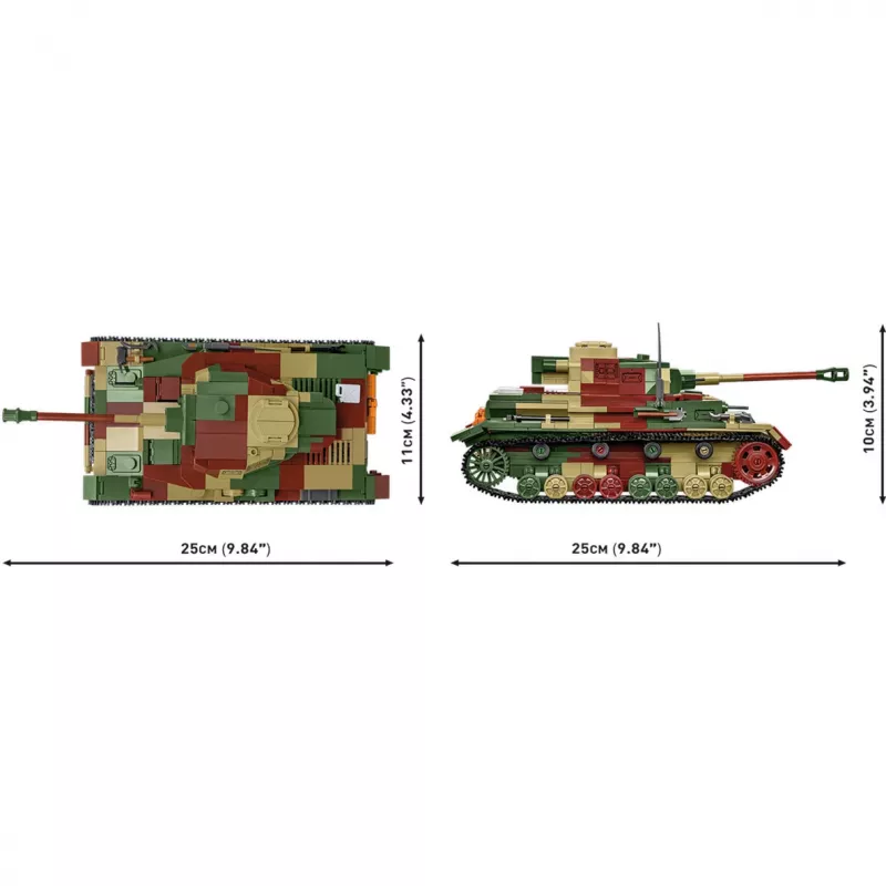 Blocos WWII PZKPFW IV AUSF.G 1107 blocos