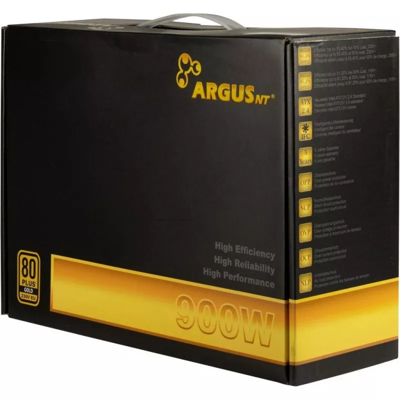 Fonte de alimentação Inter-Tech ArgusNT GPS-900 900W 80+ Gold