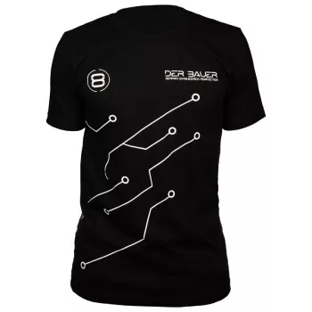 T-shirt der8auer PCB-Design tamanho L