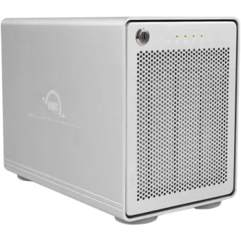 Mercury Elite Pro Quad, caixa para unidade prateada, USB 3.2 Gen 2, RAID Ready